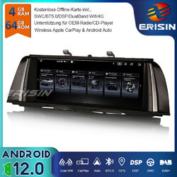 10.25" 64GB Android 13 Autoradio GPS DAB+CarPlay DSP SWC für BMW 5er F10/F11 NBT
