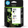 HP 301 2er Pack Druckerpatronen-TINTENPATRONEN-MEHRFARBIG-haltbar bis 4.2026