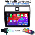 Für SUZUKI SWIFT 2003-2010 Android 12 Autoradio Navi GPS 8Kern 4+64G DSP CarPlay