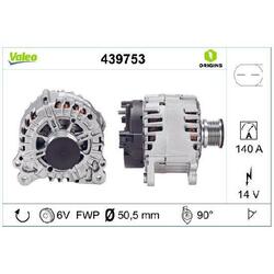 1x Valeo Generator 14V 967225 u.a. für VW | 439753