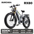 1000W Elektrofahrrad 26'' E-bike Mountainbike 48V/20Ah Batterie Fatbike 45km/h