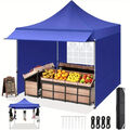 Pavillon 3x3m Pop Up Faltpavillon Wasserdicht Gartenzelt Partyzelt UV Pavillion