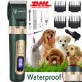 NEU! Tier Hunde Haarschneider Katze Akku Keramik Schermaschine Rasierer Trimmer