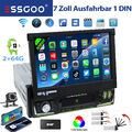 2+64G Autoradio 1DIN mit DAB+ 7Zoll Bildschirm Bluetooth GPS Carplay USB Android