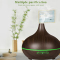 550ML Timer Ultraschall Luftbefeuchter Aroma Diffuser Diffusor Humidifier 7 LED