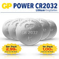 GP Knopfzellen CR2032 CR 2032 Lithium Batterien 3V – POWER ANGEBOT!