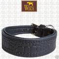 WOZA Premium Windhundhalsband Vollleder Windspiel Rindnappa Greyhound WC1745