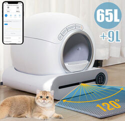 Katzenklo Selbstreinigende Katzentoilette 65L+9L Automatisch Wifi APP-Steuerung