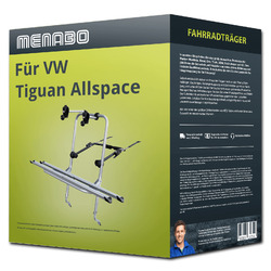 Menabo Fahrradträger Logic 2 für VW Tiguan Allspace Typ BW2, BJ2 - 2 Fahrräder für 2 Fahrräder mit 30 Kilogramm Zuladung!!