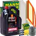 MANN INSPEKTIONSPAKET+5L MOTUL 5W-40 MOTORÖL passend für SKODA CITIGO VW UP 1.0