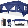 Pavillon 3x3/3x6m Wasserdicht Partyzelt Gartenzelt UV Faltpavillon Faltbar Zelt