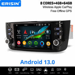 4GB+64GB Android 13 Autoradio Navi Wifi DSP DAB+ CarPlay Fiat Grande Punto Linea