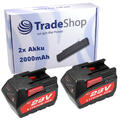 2x AKKU 28V 2000mAh LiIon für Milwaukee HD28 PD V28 PD Schlagbohrschrauber