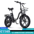 20 Zoll Elektrofahrrad 48V 20AH Faltbares 800W Mountainbike 7-Gang E-Bike MTB