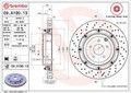 2x BREMBO 09.A190.13 Bremsscheiben Hinten für NISSAN GT-R (R35) 380mm