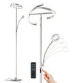 LED Stehleuchte Stehlampe Dimmbar Leselampe mit Fernbedienung Deckenfluter DE