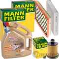 MANN INSPEKTIONSPAKET+5L CASTROL 5W-30 MOTORÖL passend für OPEL ASTRA J 2.0 CDTI