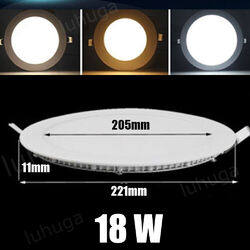 3W-24W LED Panel Einbaustrahler Deckenleuchte Einbauleuchte flach Spot mit Trafo