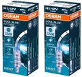 2St OSRAM H1 Cool Blue INTENSE NextGeneration 5000K +100% 12V 55W P14.5s