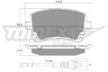 TOMEX Brakes Bremsbelagsatz, Scheibenbremse TX 13-96 für BENTLEY VW