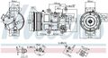 NISSENS Kompressor, Klimaanlage  für TOYOTA