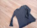 HEINE STYLE OVERSIZED PULLOVER FEINSTRICK LANGARM RUNDHALS GRAU GR. 36/38