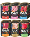 36x400g Rafi Dosen MIX Rind + Lamm + Truthahn + Wild Nassfutter Hundefutter NEU