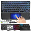 QWERTZ Bluetooth Tastatur Maus Für Samsung Galaxy Tab S9 FE S8 S7 S6 Lite A9+ A8