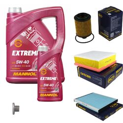 SCT Germany Inspektionspaket 6 L MANNOL Extreme 5W-40 für Opel Corsa D 1.3 CDTi