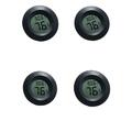 4x Rund Digital Thermometer Luftfeuchtigkeit Hygrometer Reptilien Eidechsen