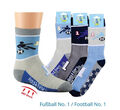 Computer-Kinder-Söckchen Rutschfest ABS-Druck ''3-er Bündel'' Fußball Socken