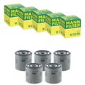 5X MANN FILTER W 712/95 ÖLFILTER  - FÜR AUDI, CUPRA, FORD, SEAT, SKODA, VW