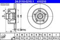 2x ATE Bremsscheibe 24.0110-0210.1 für AUDI A4 B5 8D2 8D5 M14x1,5 Avant Hybrid