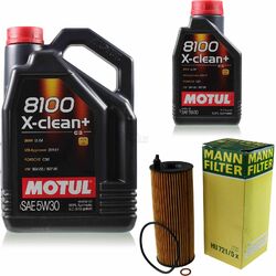 MOTUL 6 L 5W-30 MOTOR-ÖL+MANN-FILTER für BMW 5er E60 520d F10 M550d xDrive 3er