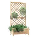 Pflanzkasten Blumentopf Rankgitter Gartenspalier Spalier Blumenkasten Hochbeet