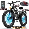 1000W*2 Elektrofahrrad Cheevalry 26 Zoll Mountainbike 48V 20AH Trekking E-Bike