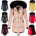 Navahoo Damen Winter Jacke Parka Stepp winter Mantel Kapuze Kunstfell Luluna NEU