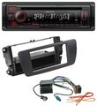 Kenwood MP3 CD USB Bluetooth DAB Autoradio für Seat Ibiza 6J ab 08 nitschwarz AN