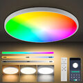 64W RGB LED Deckenleuchte Deckenlampe Dimmbar mit Fernbedienung Wohnzimmer Lampe