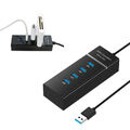 USB 3.0 HUB Verteiler Splitter Adapter Super Speed Datenhub 4 Port für Laptop PC