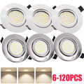 6-120stk LED Einbauleuchte 3W Einbaustrahler Decken Leuchte Set Einbau Spot 230V