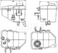 Mahle Ausgleichsbehälter Kühlmittel Behälter Crt126000S für Mercedes 00-11