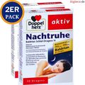 2x DOPPELHERZ Nachtruhe Baldrian Schlaf-Dragees N 30 St PZN 14168849