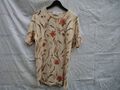 Damen Shirt   LADY H exklusiv von Peter Hahn beige mit Blumen -Muster Größe 44