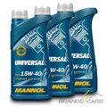 MANNOL 3x 1 L LITER UNIVERSAL 15W-40 MOTOR-ÖL MOTOREN-ÖL MOTORÖL 50571980