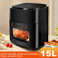 Fritteuse Heißluft Heißluftfritteuse Heissluftfritteuse 15L Airfryer XXL, 1400W