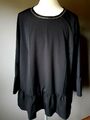 Longbluse Tunika Damen Langarm mit Volant  und Glitzer Sheego Style Gr.52