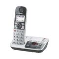 Panasonic KX-TGE520GS Silber-Schwarz DECT Schnurlos-Telefon Analog Festnetz