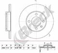 2x BRECK Bremsscheibe für VW GOLF II (19E, 1G1) GOLF III (1H1) GOLF I (17) BR