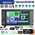 4+64G Autoradio Android 13 Carplay GPS DAB+ BT Kamera Für VW T5 Touareg Multivan